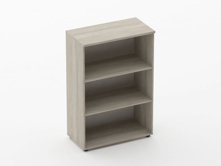 Шкаф средний открытый Глассй 6.12.101 Дуб сантана светлый / Glassy_0