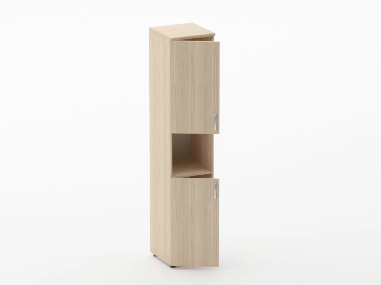 Шкаф высокий закрытый с нишей Глассй 6.19.11Л Туя / Glassy_1