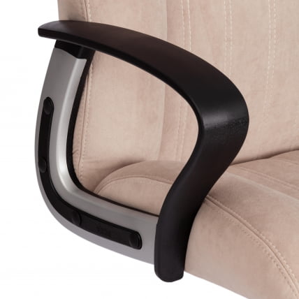 Кресло ОКСФОРД хром флок , бежевый, 7 / OXFORD_6