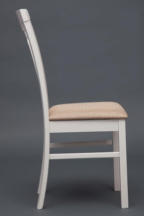 Стул Гермес/ Хермес дерево гевея, 43х49х94см, буттер вхите, ткань песочная (ДЖаффй 104-58) / Hermes butter white, (Jaffy_10