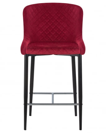 Стул полубарный ДОБРИН CХРИСТИАН 65  Бордовый велюр В108-85 / DOBRIN CHRISTIAN V108-85_5