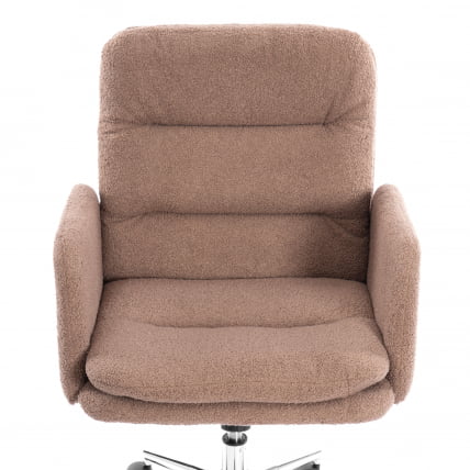 Кресло Довер хром букле, коричневый, барни кокоа / Dover barni cocoa_5