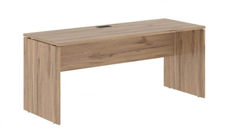 Стол письменный ЕДИС ЕДСТ 1767 Дуб Денвер светлый Черный / EDIS EDST_0