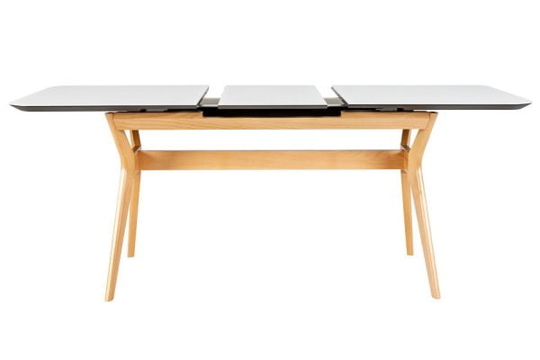 Стол раскладной Нарвик Гласс 140-180 Аутоматиc Натур/Лигхт матте гласс / Glass Automatic Natur/Light matte glass_4