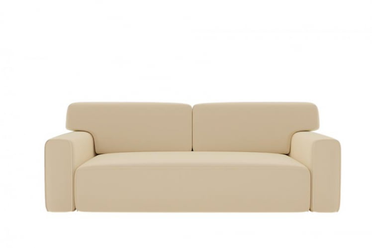 Диван прямой Сандвик (Берхоусе) Цвет фасада: Левис 02 велюр; Тип: Прямой; Материал фасада: Металл/Велюр / (Berhouse)_0