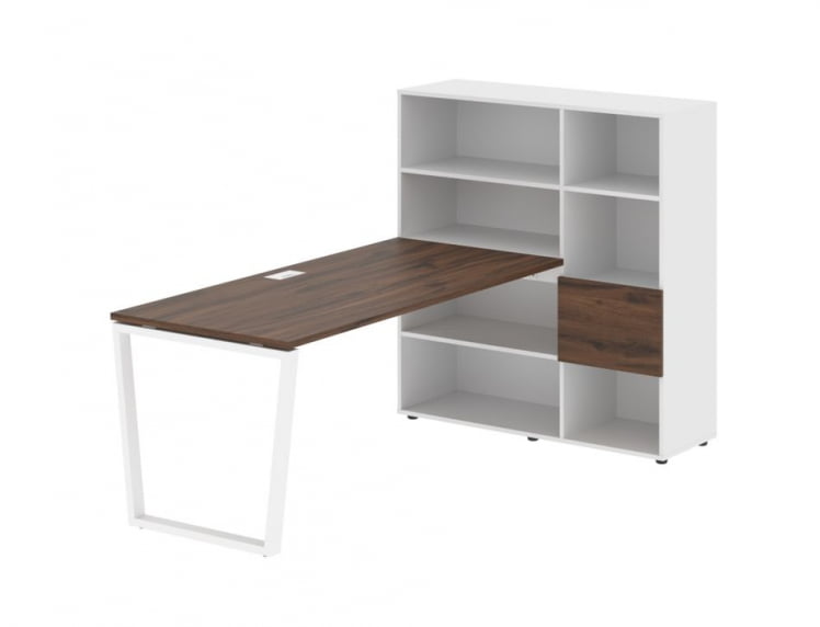 Рабочая станция ЕДИС ЕВРСТ 1217 Дуб Денвер темный Белый Белый / EDIS EVRST_0