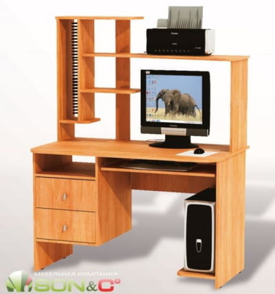 Стол компьютерный СН 05.17 Ольха русская / SN_0