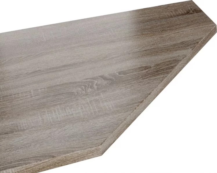 Крышка стола торцевая 1,5м С(п)40Т_60-150 Р правая дуб сонома трюфель / R_0