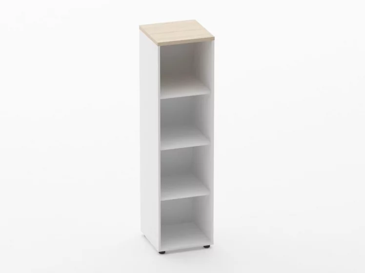 Шкаф 3 узкий открытый Дека 10.16.10 Туя/Белый / Deka_0