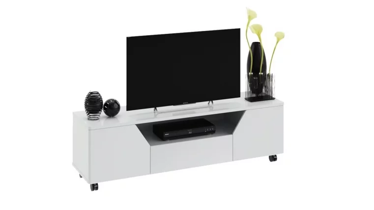 Тумба ТВ тип 4 Диамонд Белый глянец / Diamond_0