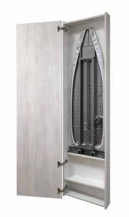 Шкаф со встроенной гладильной доской Ирон Бокс (левый) Беленый дуб / Iron Box_1