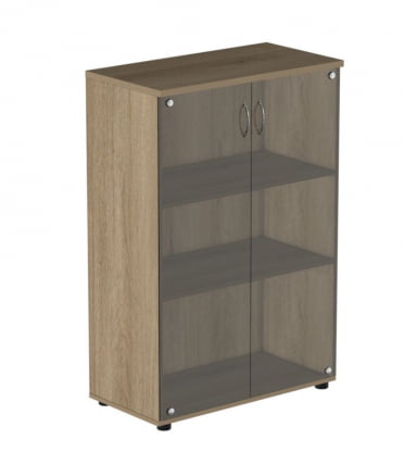 Шкаф для документов с тонированными стеклами Р.Шс-3СТ Крафт золотой_0