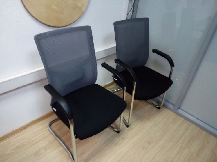 Кресло офисное СИЛЬВИЯ ГРАЙ CФ Серая ткань / GRAY CF_3