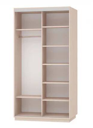 Шкаф-купе двухдверный Экспресс Дуо 1200х2200х Париж/Белый снег / 1200х2200h_1