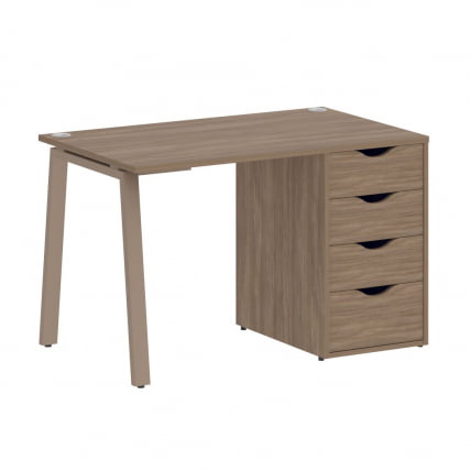 Стол письменный ХОМЕ ОФФИCЕ ВР.СП-3-118.4.А Дуб Аризона/Мокко металл / HOME OFFICE VR.SP-3-118.4.A_0