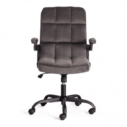 Кресло офисное Лугано велюр, темно-серый / Lugano_4