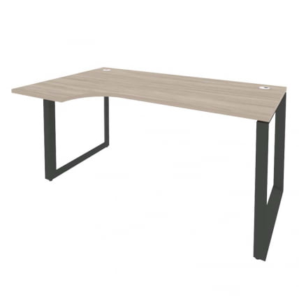 Стол эргономичный левый на О-образном м/к ОНИКС О.МО-СА-1Л Дуб Аттик/Антрацит / ONIX O.MO-SA-1L_0