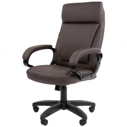 Кресло руководителя CХАИРМАН 794 ЛТ (ЛТ) экокожа Коричневый / CHAIRMAN (LT)_3