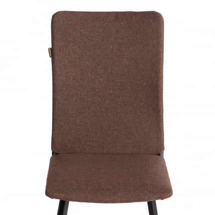 Стул обеденный Ла Роуссе (2 шт. в упаковке) НЕВ, ткань рогожка, коричневый/черный, 3М7-147, 45х55х93 см / La Rousse NEW,_6