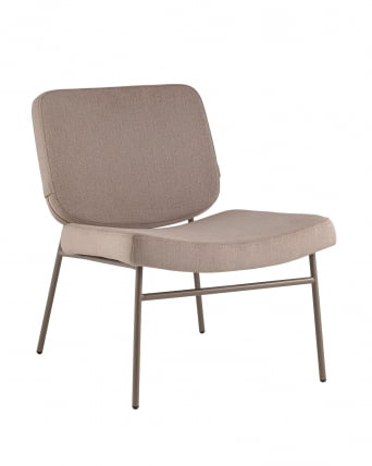 Кресло Эбигейл велюр бежевый, каркас бежево-серый_0