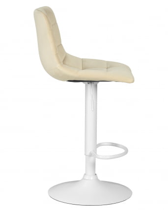Стул барный ДОБРИН ТАИЛОР ВХИТЕ (бежевый велюр (МДЖ9-10)) / DOBRIN TAILOR WHITE (MJ9-10))_2