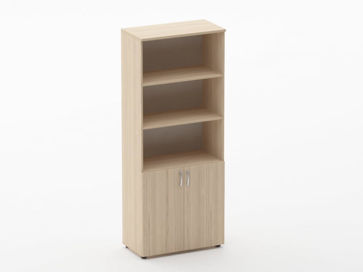 Шкаф высокий полуоткрытый Глассй 6.19.121 Бук светлый / Glassy_0