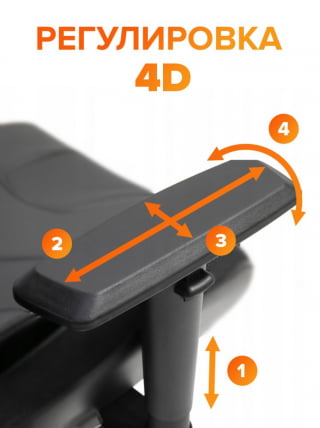 Кресло геймерское Еверпроф Сервал КС Экокожа Черный / Everprof Serval X_16