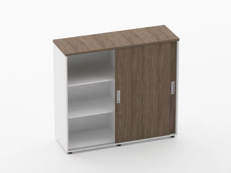 Тумба-купе высокая для рабочего модуля Дека 9.03.125 Дуб Верцаска/Белый / Deka_1