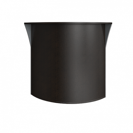 Стойка угловая (радиусный элемент - ХДФ) Рива А.РС-5 Венге/Металлик / Riva_0