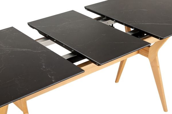 Стол раздвижной Нарвик Серамиc 140-180 Аутоматиc Натур/Дэрк марбле / Ceramic Automatic Natur/Dark marble_14