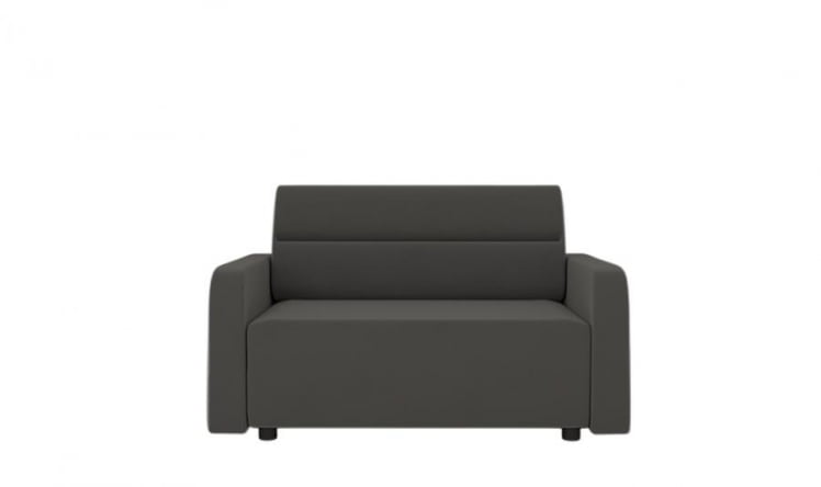 Диван прямой Уппса (Берхоусе) Цвет фасада: Серый велюр; Тип: Прямой; Материал фасада: Металл/Велюр / (Berhouse)_0