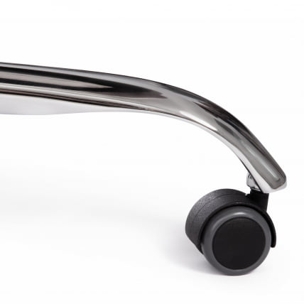 Кресло БЕРГАМО хром (22) кож/зам, белый, 36-01 / BERGAMO_15