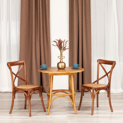 Стол ТХОНЕТ (мод.Т9152) дерево вяз, 80х75 см, Груша (№3) / THONET (mod.T9152)_5