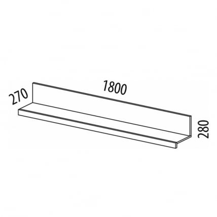 Полка навесная (лев/прав) Николь 603.29_8