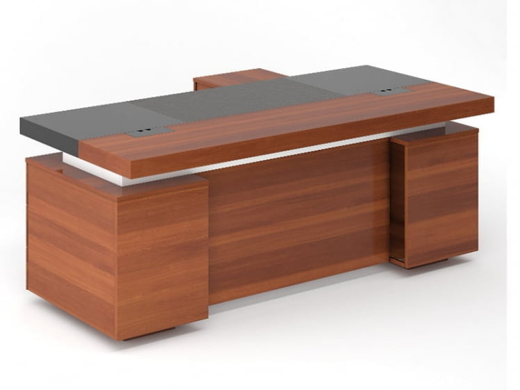 Стол письменный с тумбой и приставкой ЛВП19010103 Орех бренди / LVP19010103_0