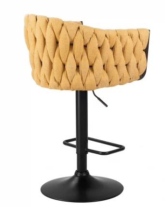 Стул барный ДОБРИН ЛЕОН Желтая ткань ЛАР 275-8 / DOBRIN LEON LAR_3