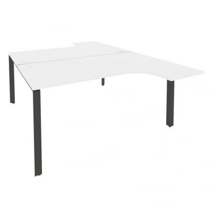 Рабочая станция на П-образном м/к ОНИКС О.МП-Д.СА-4 Белый Бриллиант/Антрацит / ONIX O.MP-D.SA-4_0