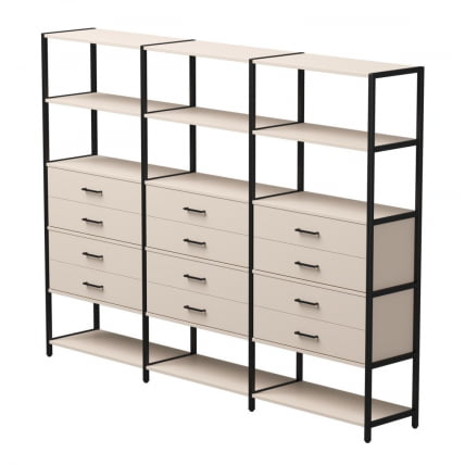 Набор стеллажных систем Еверпроф ЕВО №10 Кашемир Черный / Everprof EVO_0