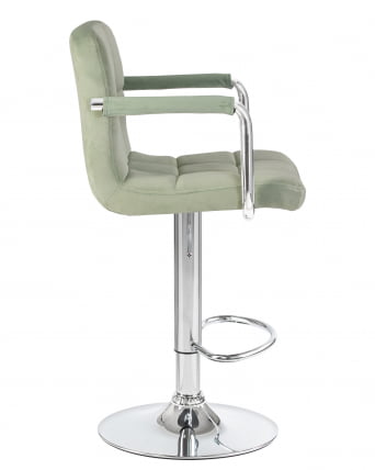 Стул барный ДОБРИН КРУГЕР АРМ Мятный велюр МДЖ9-87 / DOBRIN KRUGER ARM MJ9-87_2