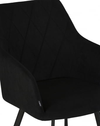 Стул обеденный ДОБРИН РОБЙ велюр Катаниа Блаcк / DOBRIN ROBY Catania Black_7