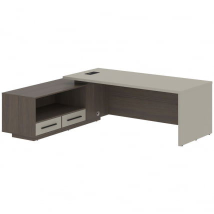 Стол руководителя левый ВЕЛИОН ВCТ 2319 Л Аметист Дуб Сильвер / VELION VCT L_0