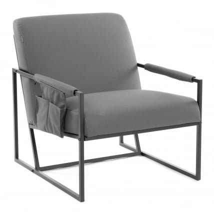 Кресло Чарли ЛУКС/Чарли Люкс К экокожа , Шарп Графит, 70х80х82 см / Charli LUX/Чарли Sharp_0