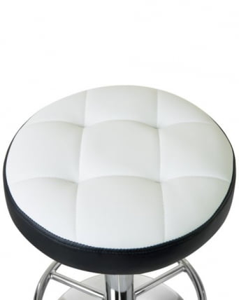 Табурет барный ДОБРИН БРУНО (бело-черный) 2 шт / DOBRIN BRUNO_2