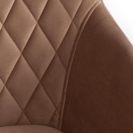 Кресло БРЕМО (мод. 708) ткань/металл, 58х55х83 см, высота до сиденья 48 см, бежевый баркхат 5/черный / BREMO (mod. barkhat_7