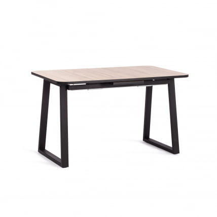 Стол МАЛТИДО ЛДСП/ХПЛ/металл, 130 х 75+30 х 75 см, Агат серый/черный / MALTIDO ЛДСП/HPL/металл,_6