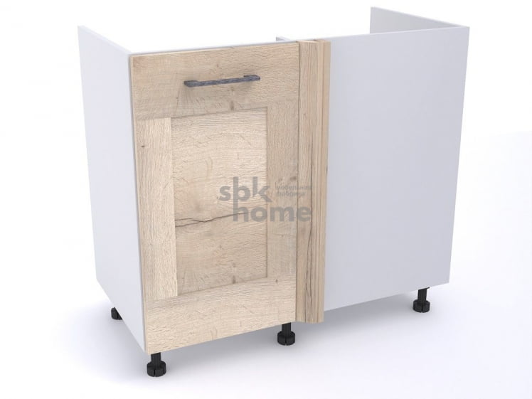 Стол под мойку угловой СМУ-100 левый, Дублин (900*470*820) Дуб галифакс белый, 21614_0