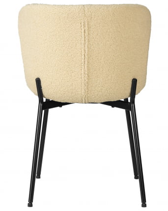 Стул обеденный ДОБРИН МИЛО (черные ножки, кремовый букле (УФ992-02)) / DOBRIN MILO (UF992-02))_4