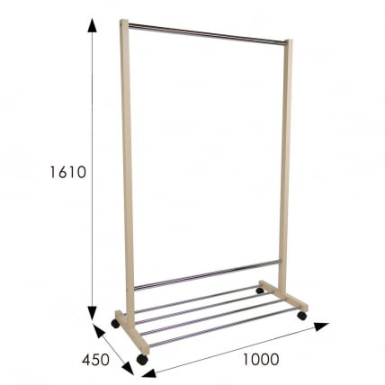 Вешалка общественная В 35Н Слоновая кость_4