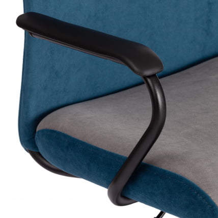 Кресло ФЛЙ флок , серый/синий, 29/32 / FLY_6