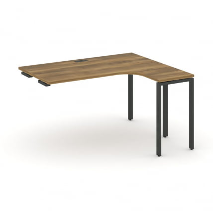 Стол-приставка к опорной тумбе/шкафу (правый) CОНCЕПТ CН.ОСАПР-006(Р) Сандал Янтарный Черный / CONCEPT CN.OSAPR-006(R)_0